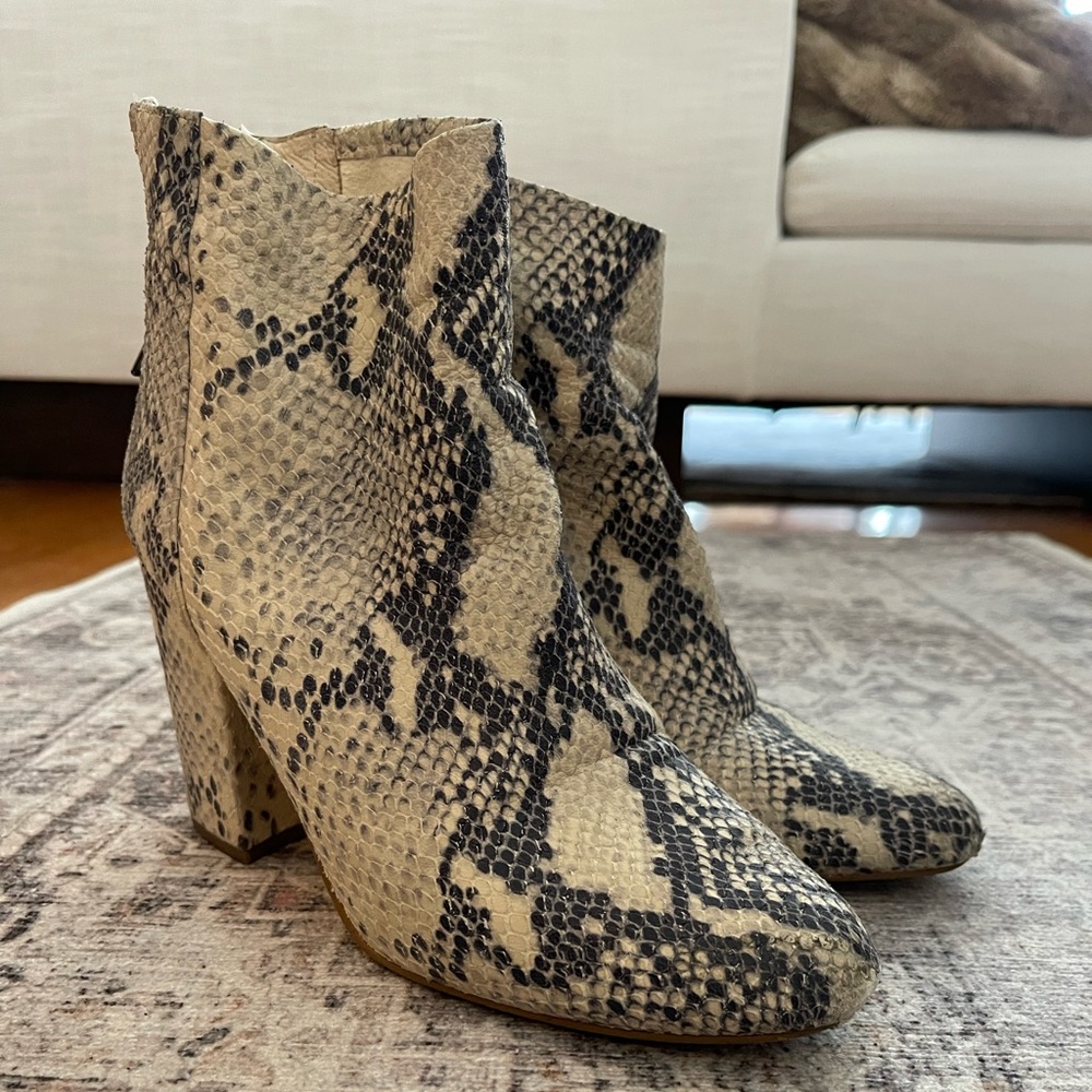 Steve Madden Snake Skin Booties